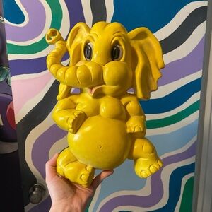Vintage 1973 Homco Yellow Elephant